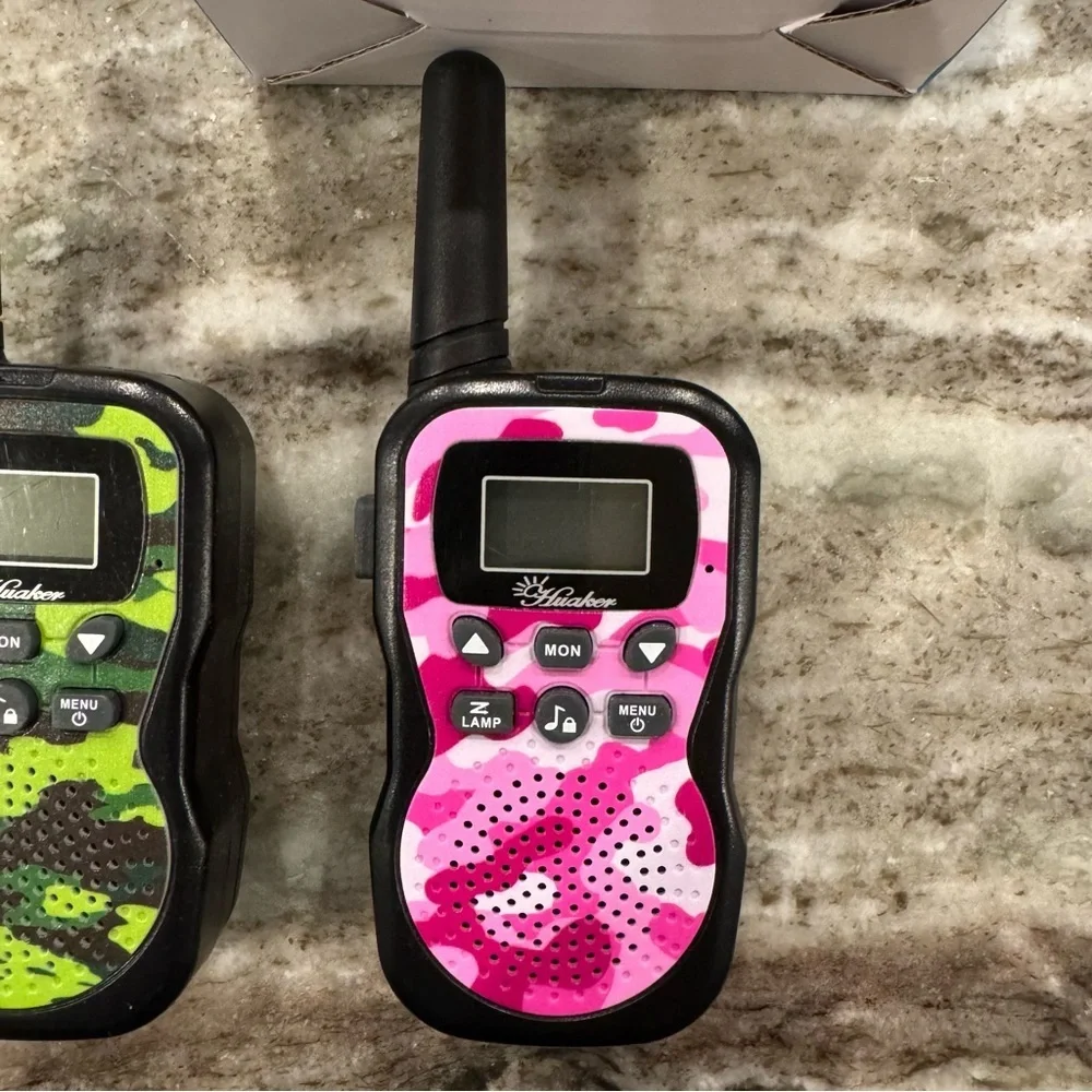 Kids Walkie Talkie Set - Blue, Green, Pink